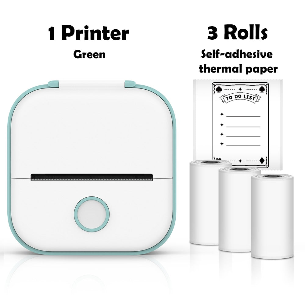 Inkless Portable Pocket Printer | Mini Bluetooth Thermal Printer