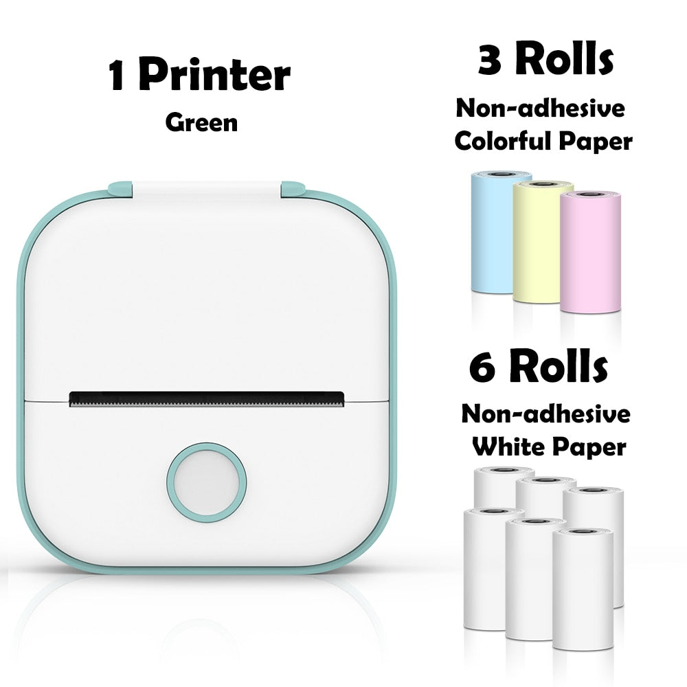 Inkless Portable Pocket Printer | Mini Bluetooth Thermal Printer