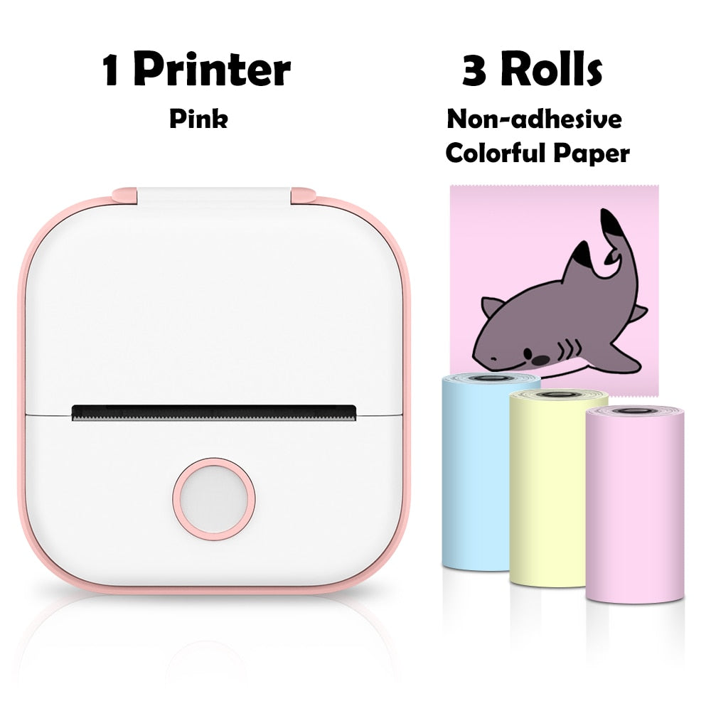 Inkless Portable Pocket Printer | Mini Bluetooth Thermal Printer