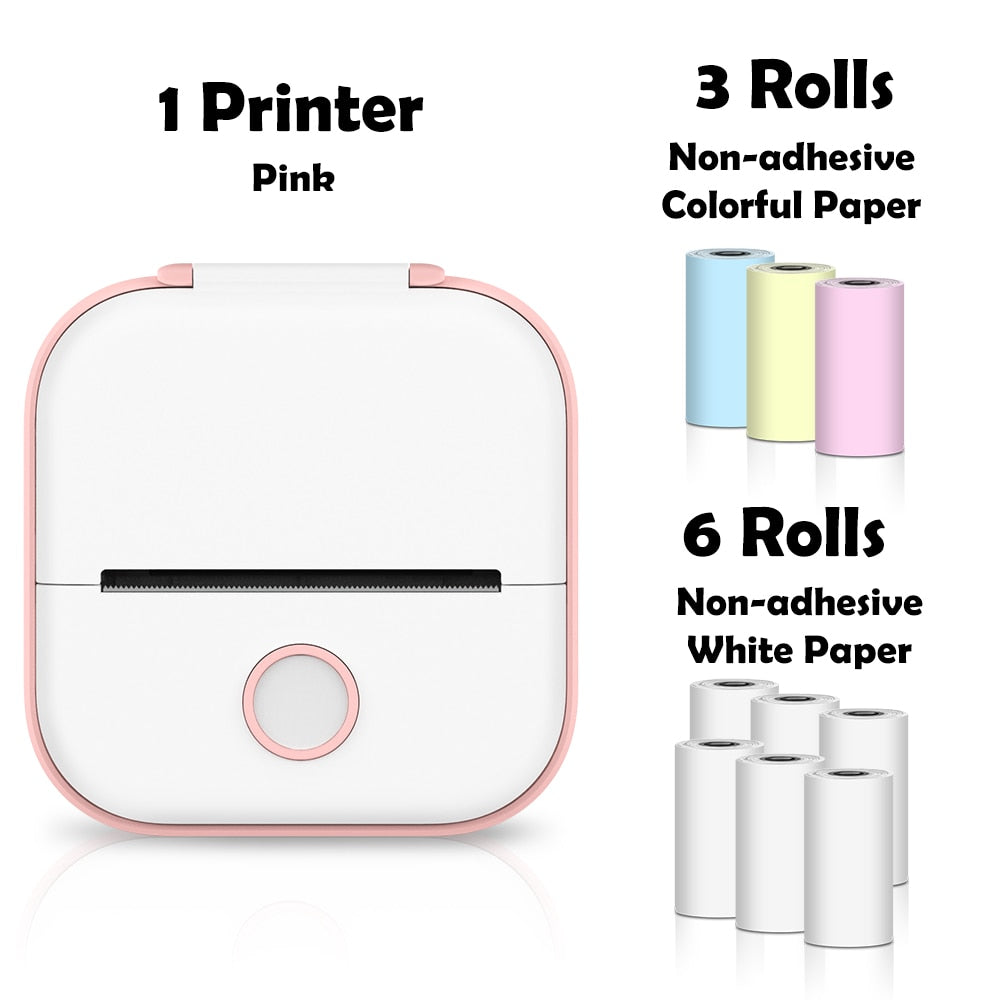 Inkless Portable Pocket Printer | Mini Bluetooth Thermal Printer