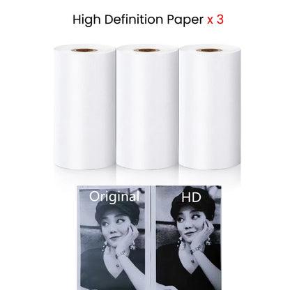 57MM Rolls Printing Paper For Mini Printer Kids Instant Print Camera Thermal Label Self-adhesive Sticker Paper Print Photo Note